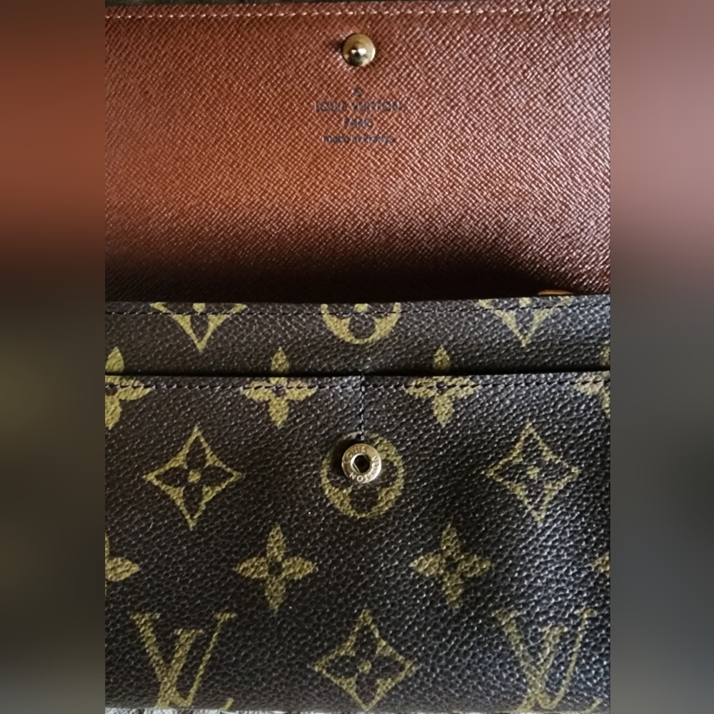 Authentic Louis Vuitton Monogram Sara Long Wallet No Callouts Euc - Picture 2 of 6